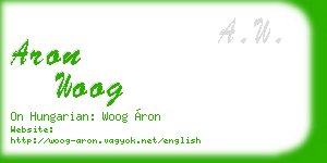 aron woog business card
